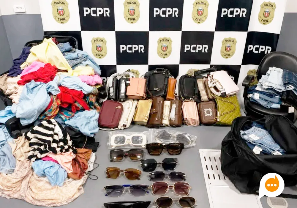 Polícia Civil apreende R$ 30 mil em roupas desviadas por funcionária em Guairaçá