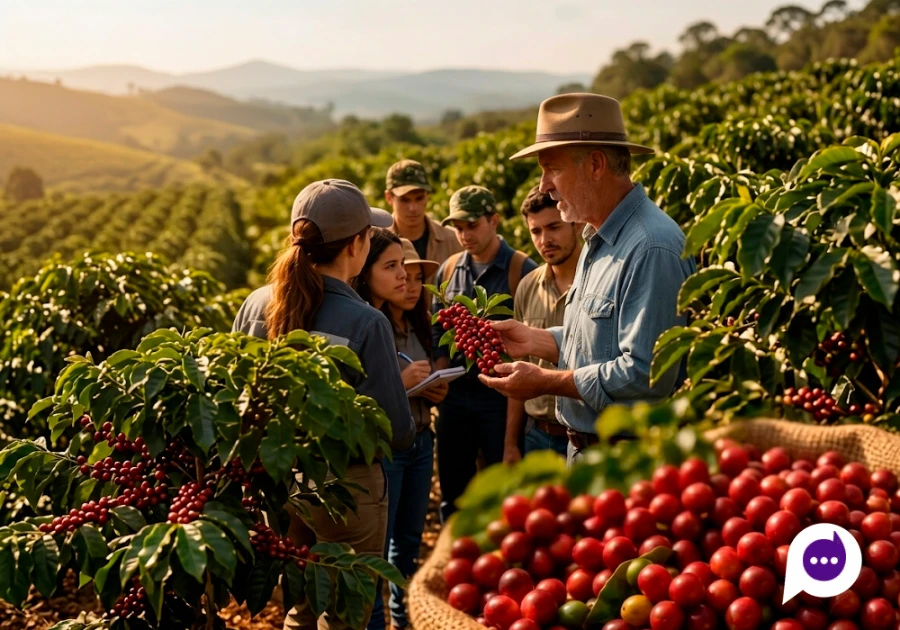 Excursão leva produtores de Itaúna do Sul para evento de cafeicultura em Apucarana