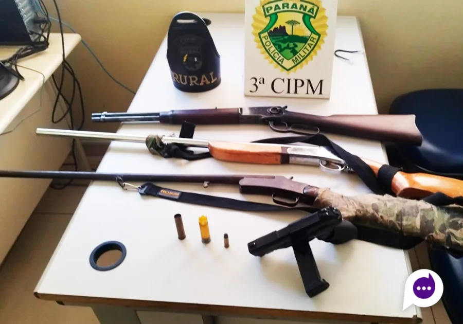 Foragido por descumprir medida protetiva é detido com três armas em Querência do Norte