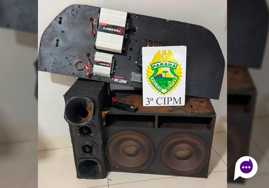 Motorista tenta fugir da polícia após abordagem por som alto em Nova Londrina