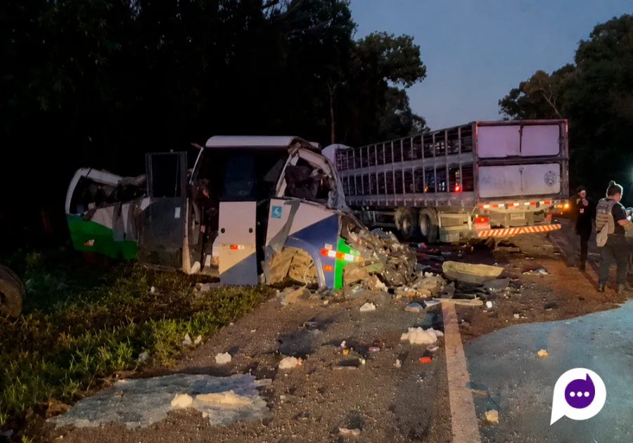 Colisão frontal na BR-373 em Ipiranga deixa ao menos 23 mortos