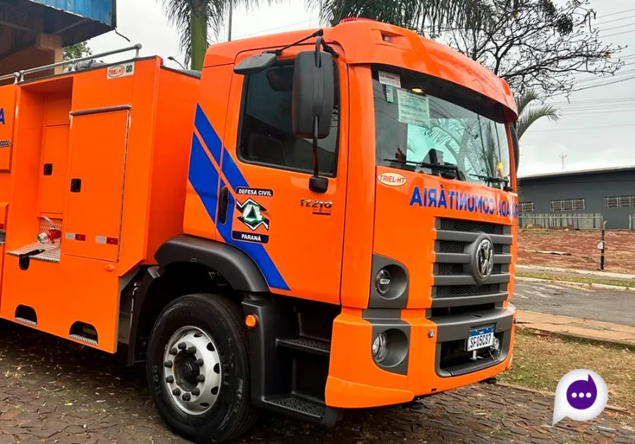 Princípio de incêndio em caminhão mobiliza bombeiros em Nova Londrina