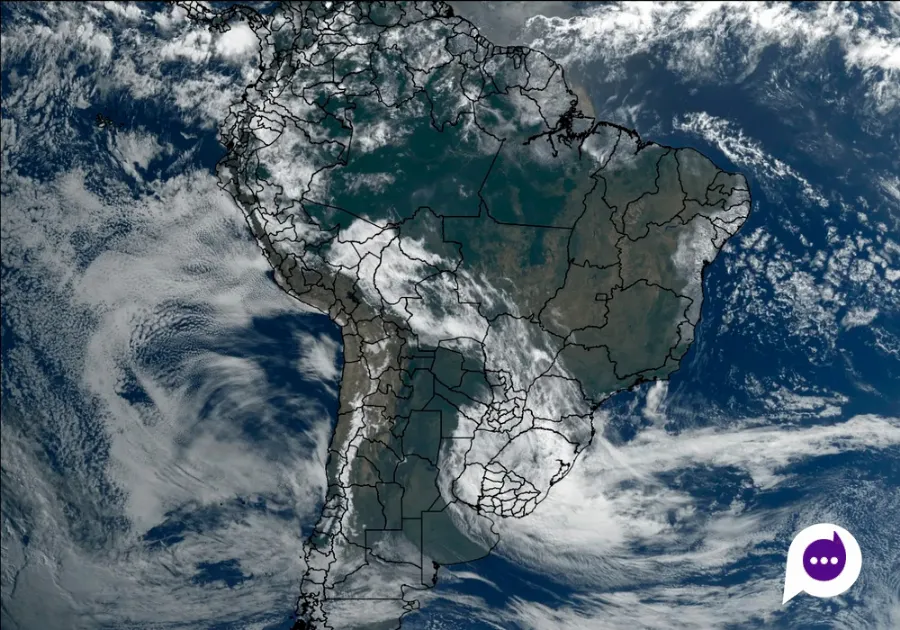 Ciclone provoca frente fria e coloca 395 cidades paranaenses em alerta de tempestade