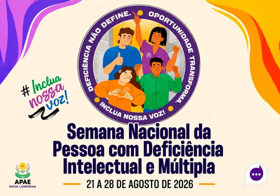 Apae de Nova Londrina promove semana nacional da pessoa com deficiência intelectual e múltipla