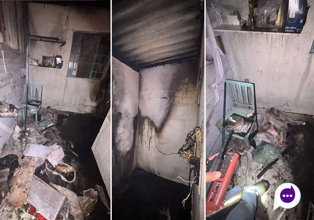 Populares controlam incêndio em centro de estética na cidade de Marilena