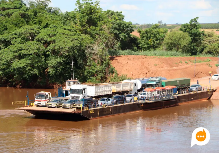 Novos horários para a travessia de balsa no rio Piquiri entram em vigor nesta terça-feira