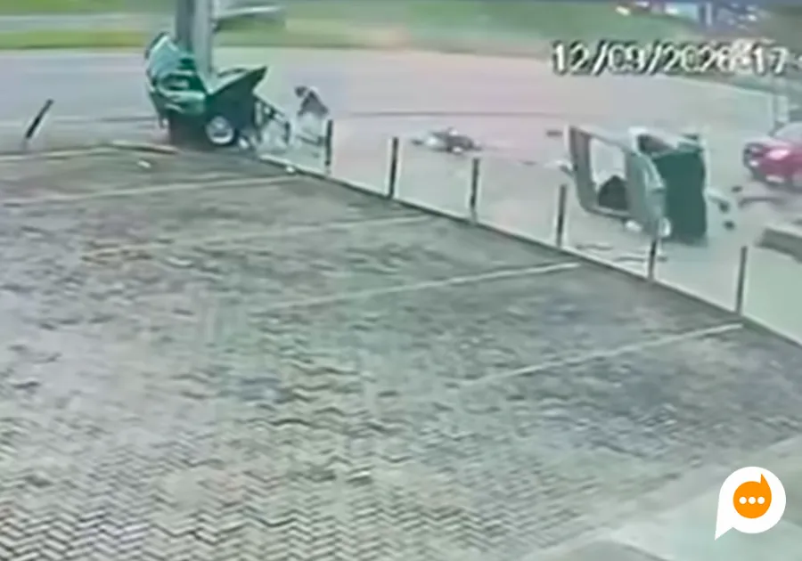 Motorista foi ejetado do Volkswagen Passat e sofreu mutilação parcial em um dos membros inferiores