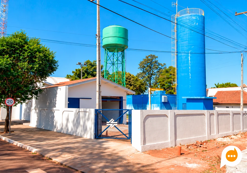 Estação de captação e tratamento da Sanepar em Itaúna do Sul. Foto: Divulgação/Sanepar.