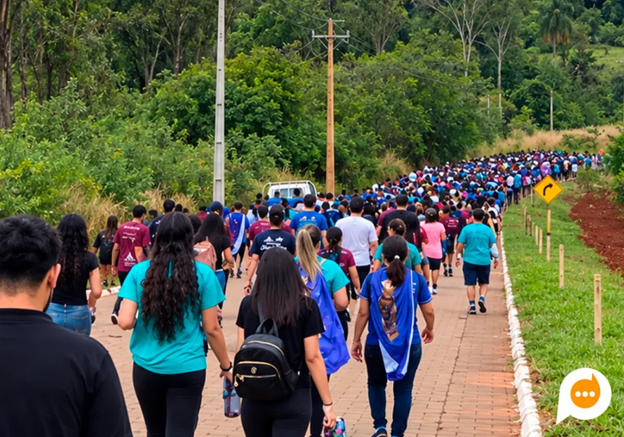 6ª Romaria de Nossa Senhora Aparecida terá percurso de 12 quilômetros em Nova Londrina