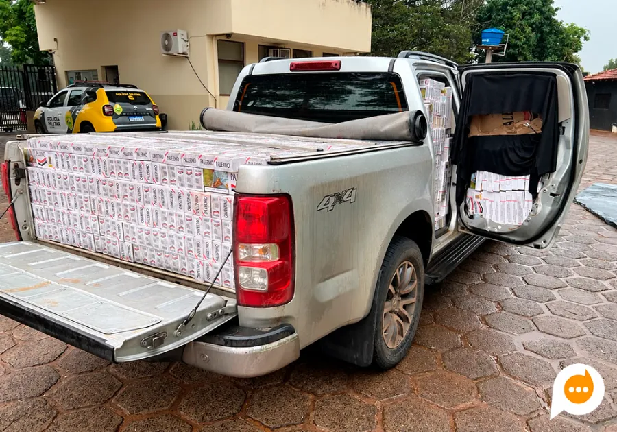 Operação integrada apreende 2.000 pacotes de cigarros em Diamante do Norte