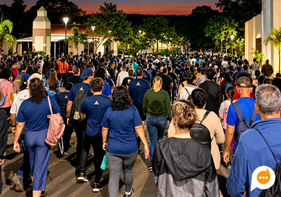 Fé e devoção marcam caminhada de dez quilômetros em Nova Londrina