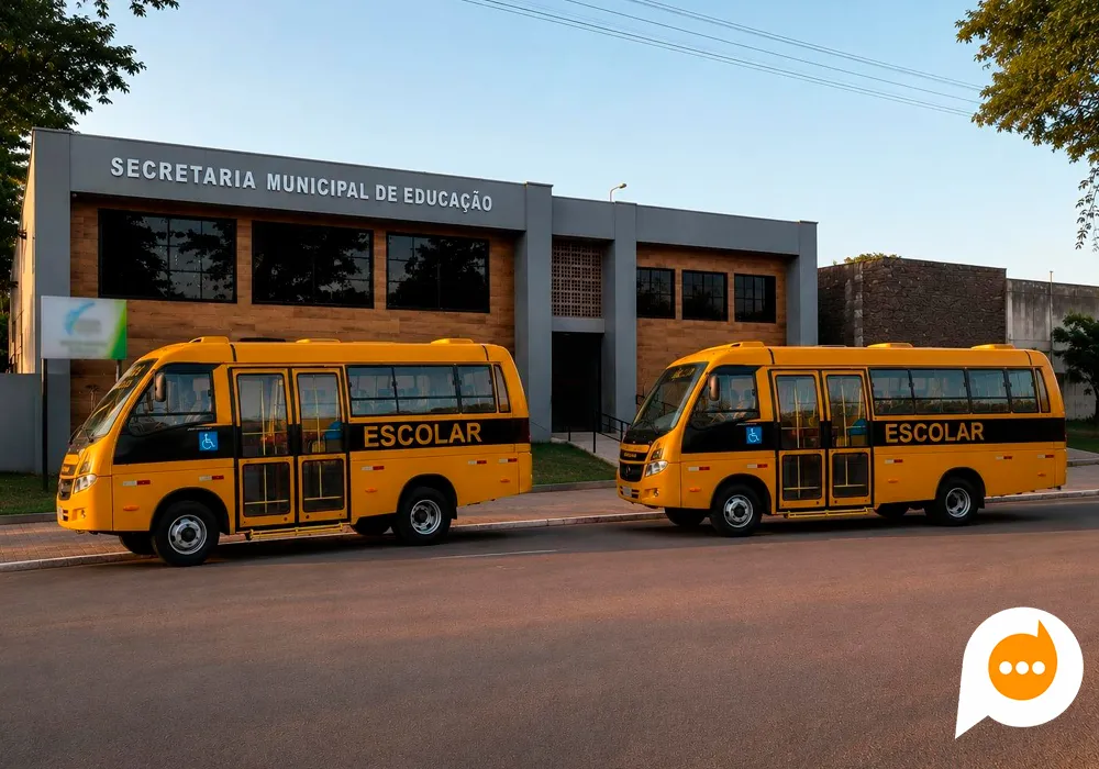 Nova Londrina adquire dois novos ônibus escolares com investimento de R$ 900 mil