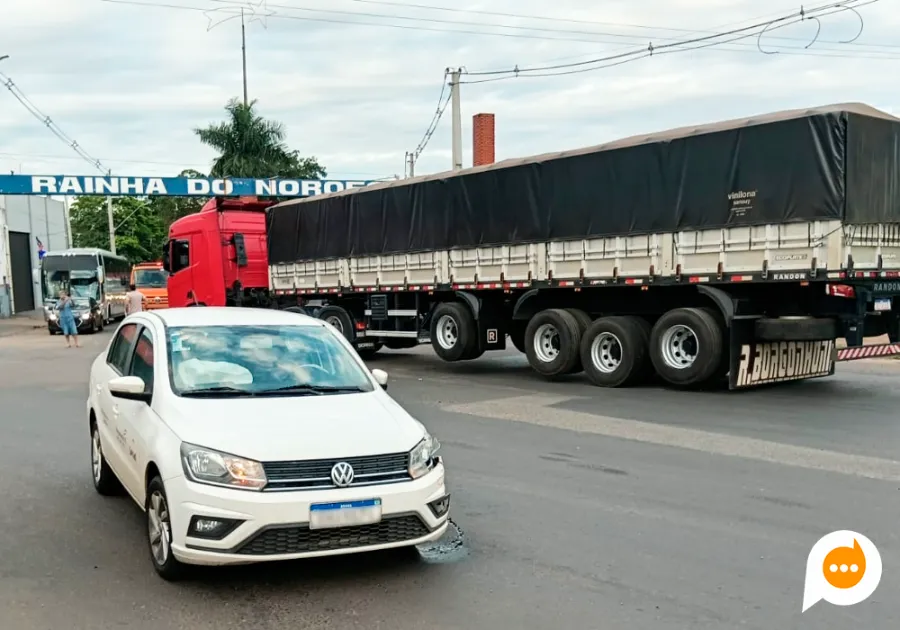 Atendimento de ocorrência de trânsito na Rodovia do Café, em Nova Londrina.