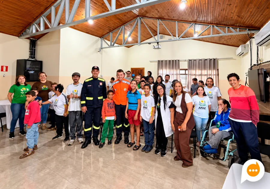 Ações educativas na Apae de Nova Londrina reforçam atividades de prevenção a desastres